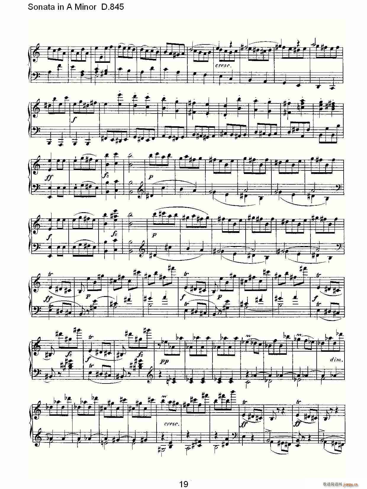 Sonata in A Minor D.845(ʮּ)19