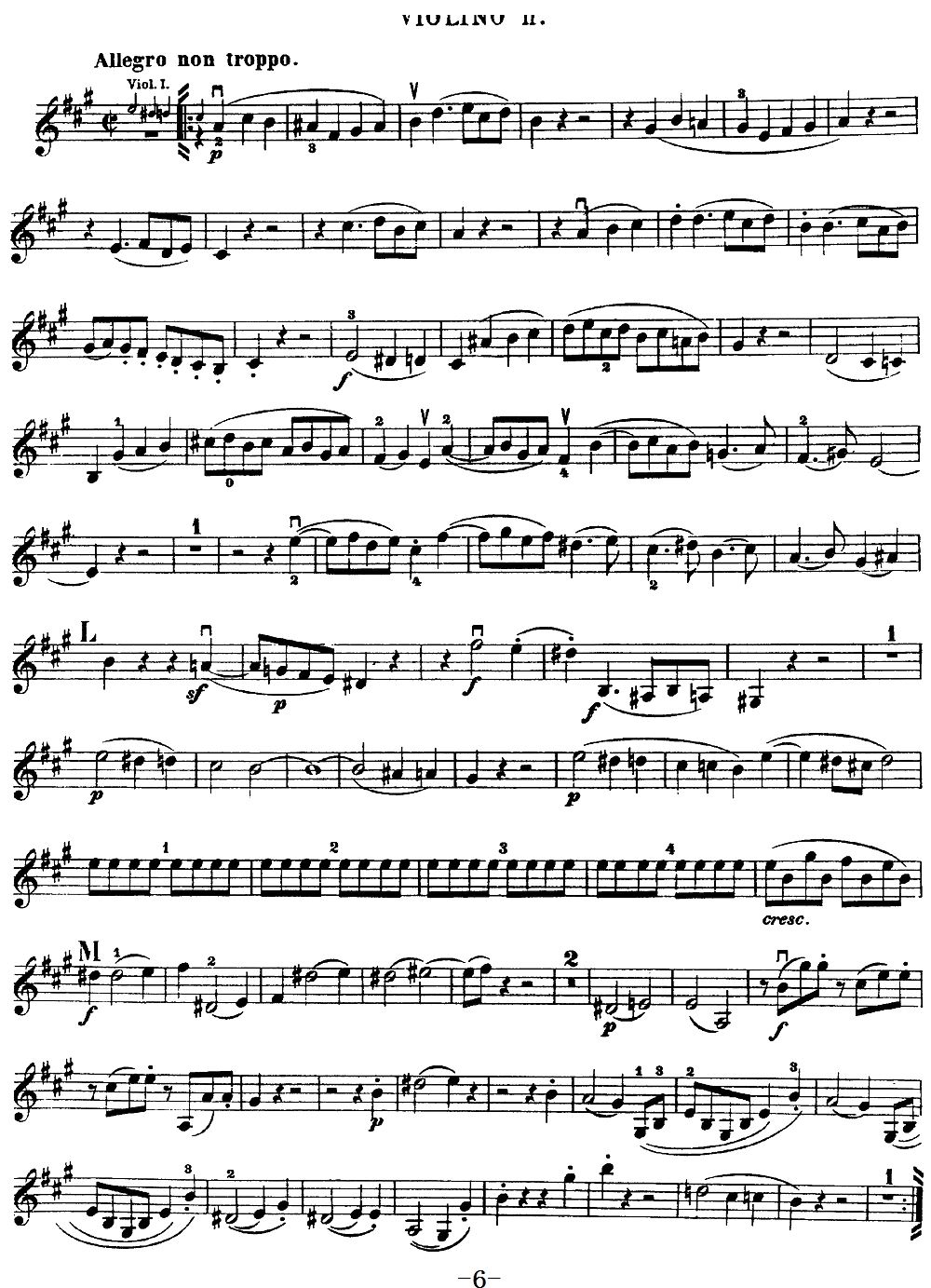 Mozart Quartet No 18 in A Major K 464 Violin 2(ʮּ)6