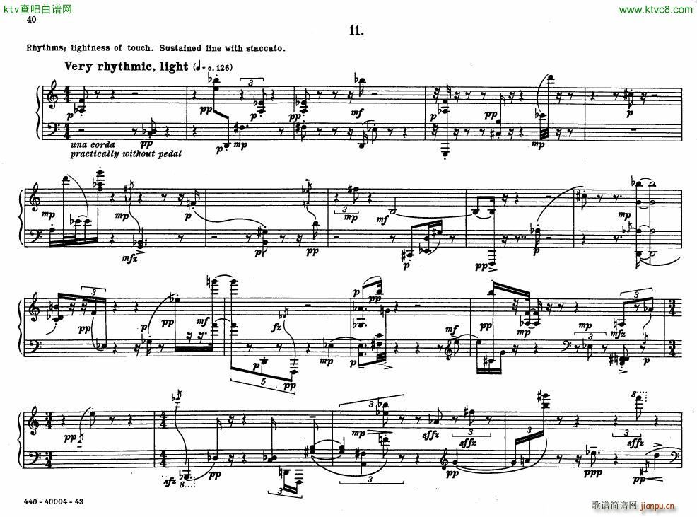 Bolcom 12 etudes for piano()40