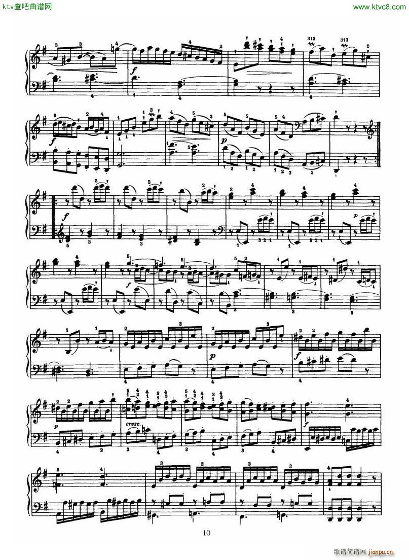 Haydn Piano Sonata No 39 In G(钢琴谱)10