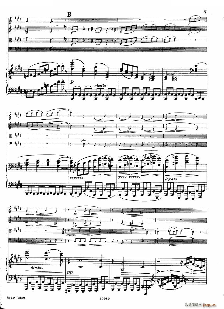 Brahms op 34 Piano Quintet f minor score һ()6