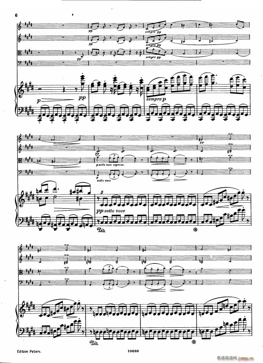 Brahms op 34 Piano Quintet f minor score һ()5