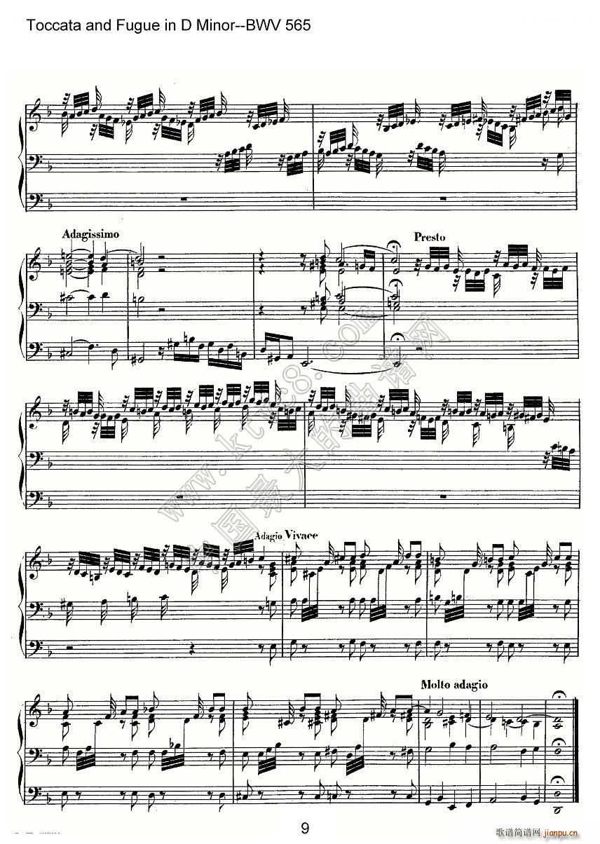 Toccata and Fugue in D Minor BWV 565 ܷ(ʮּ)9
