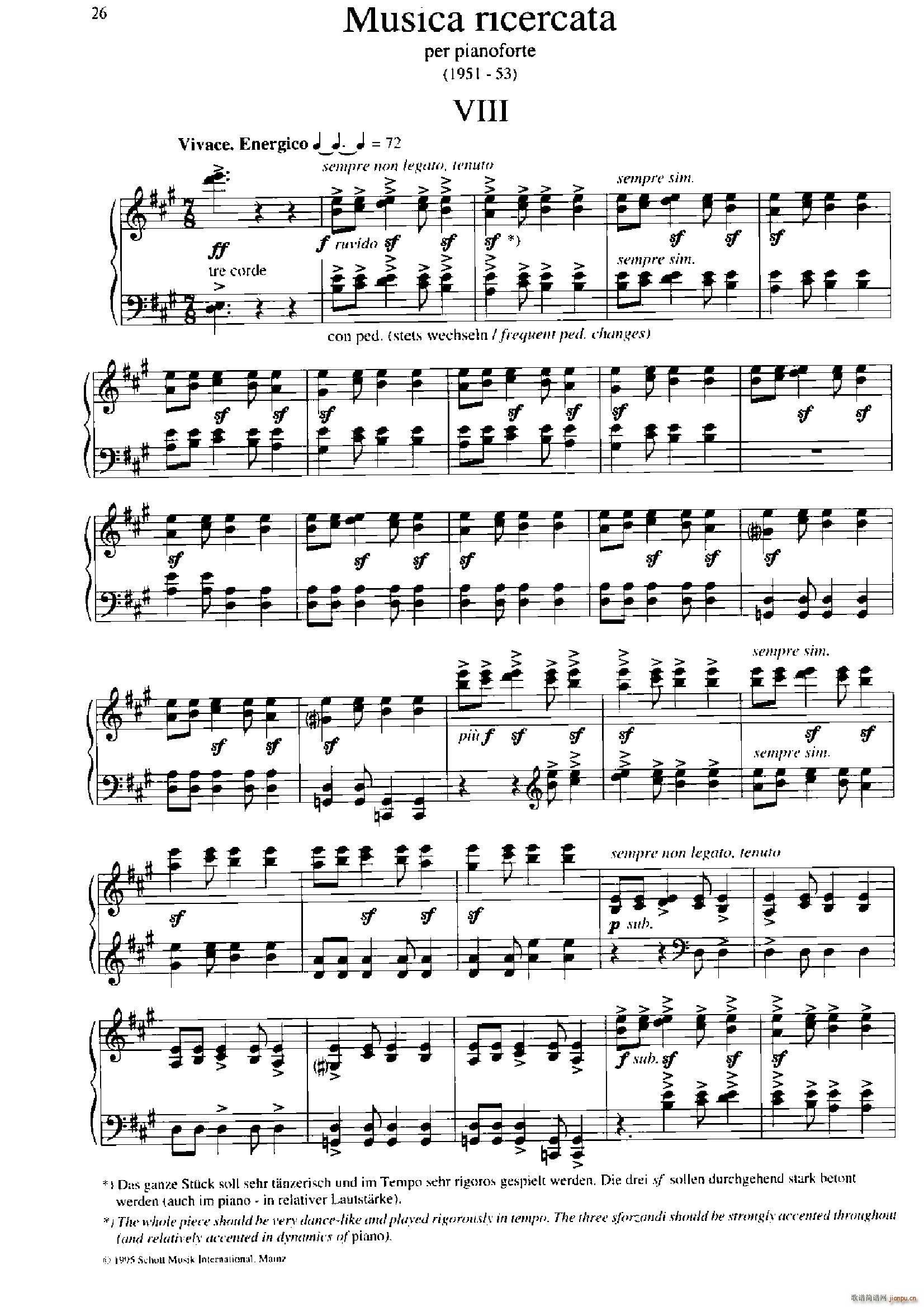 Musica Ricercata ϰ 8()1