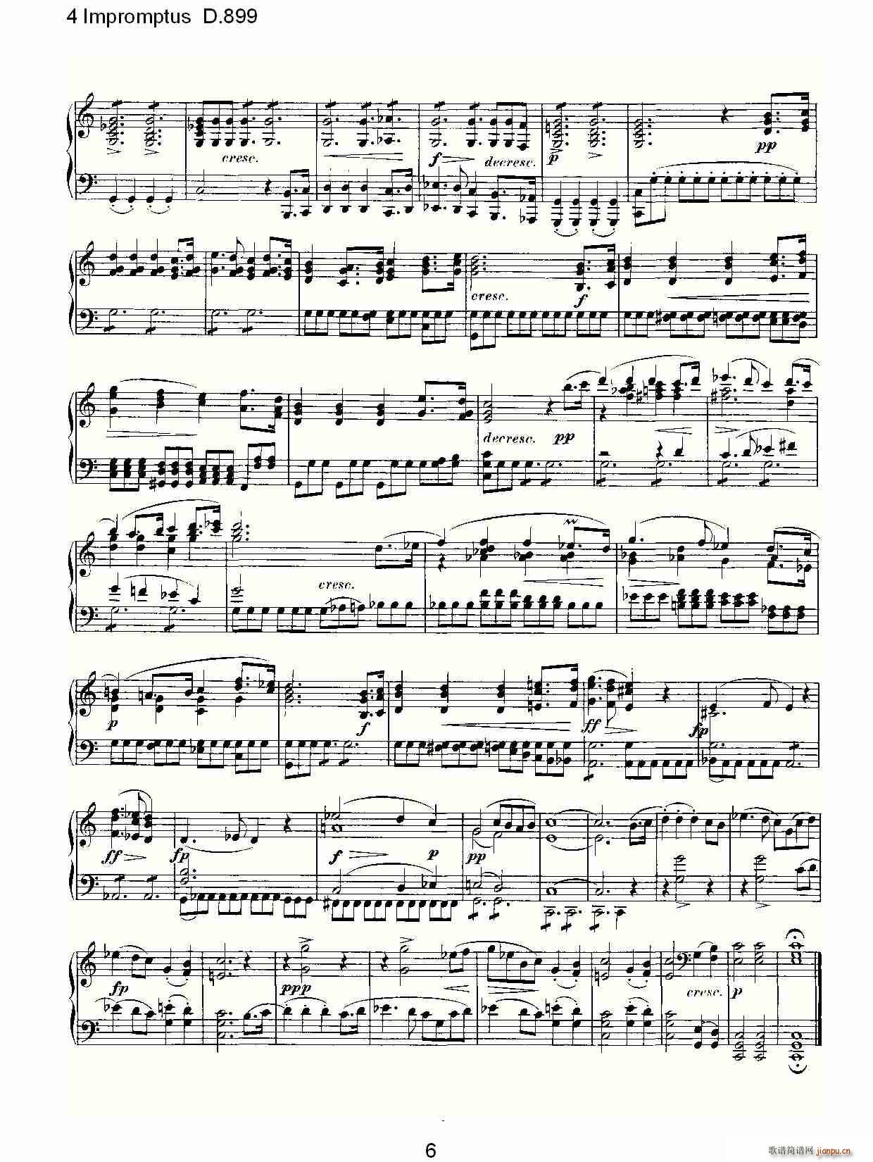 4 Impromptus D.899(ʮּ)6