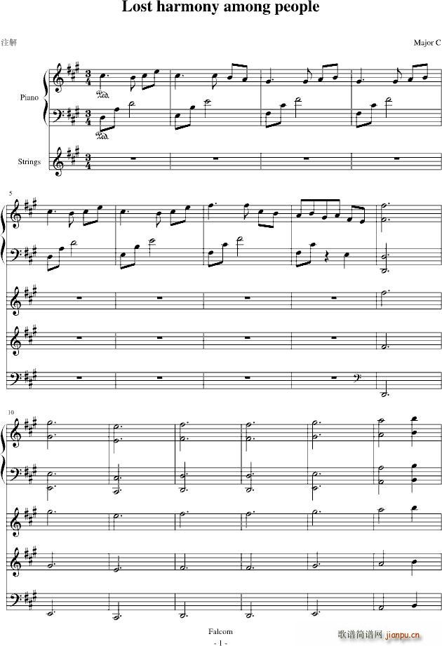 Lost haemony among people 7BGM  C()1