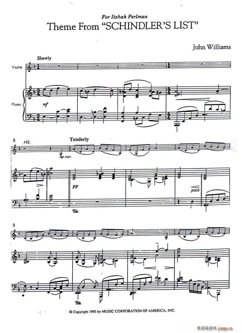 Theme From SCHINDLER S LIST յ  (ʮּ)1