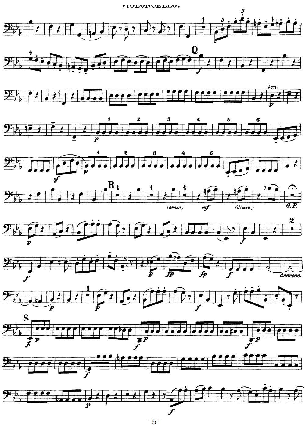 Mozart Quartet No 16 in Eb Major K 428 Cello(ʮּ)5