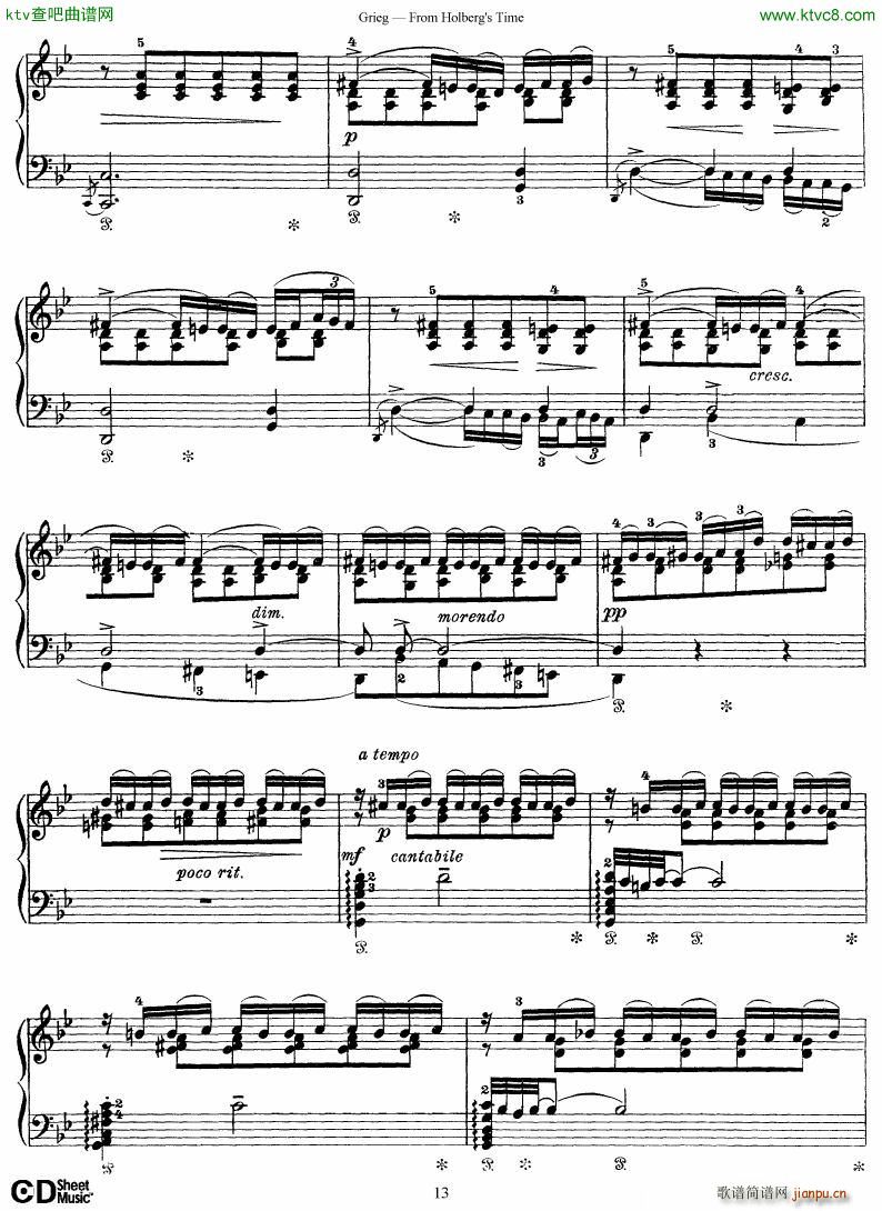 Grieg From Holberg s Time 1 5()13