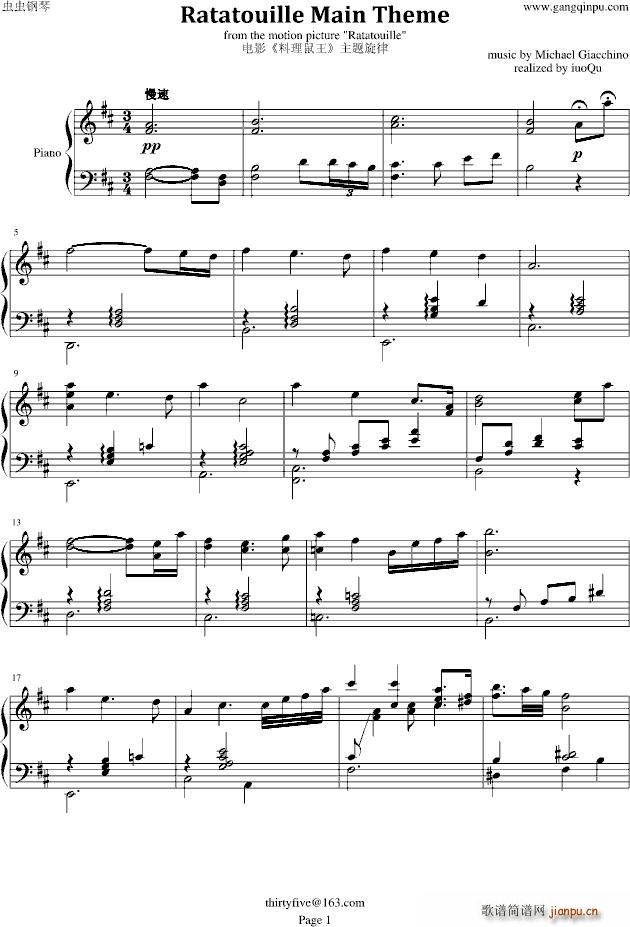  ʳܶԱ  Ratatouille Main Theme()1