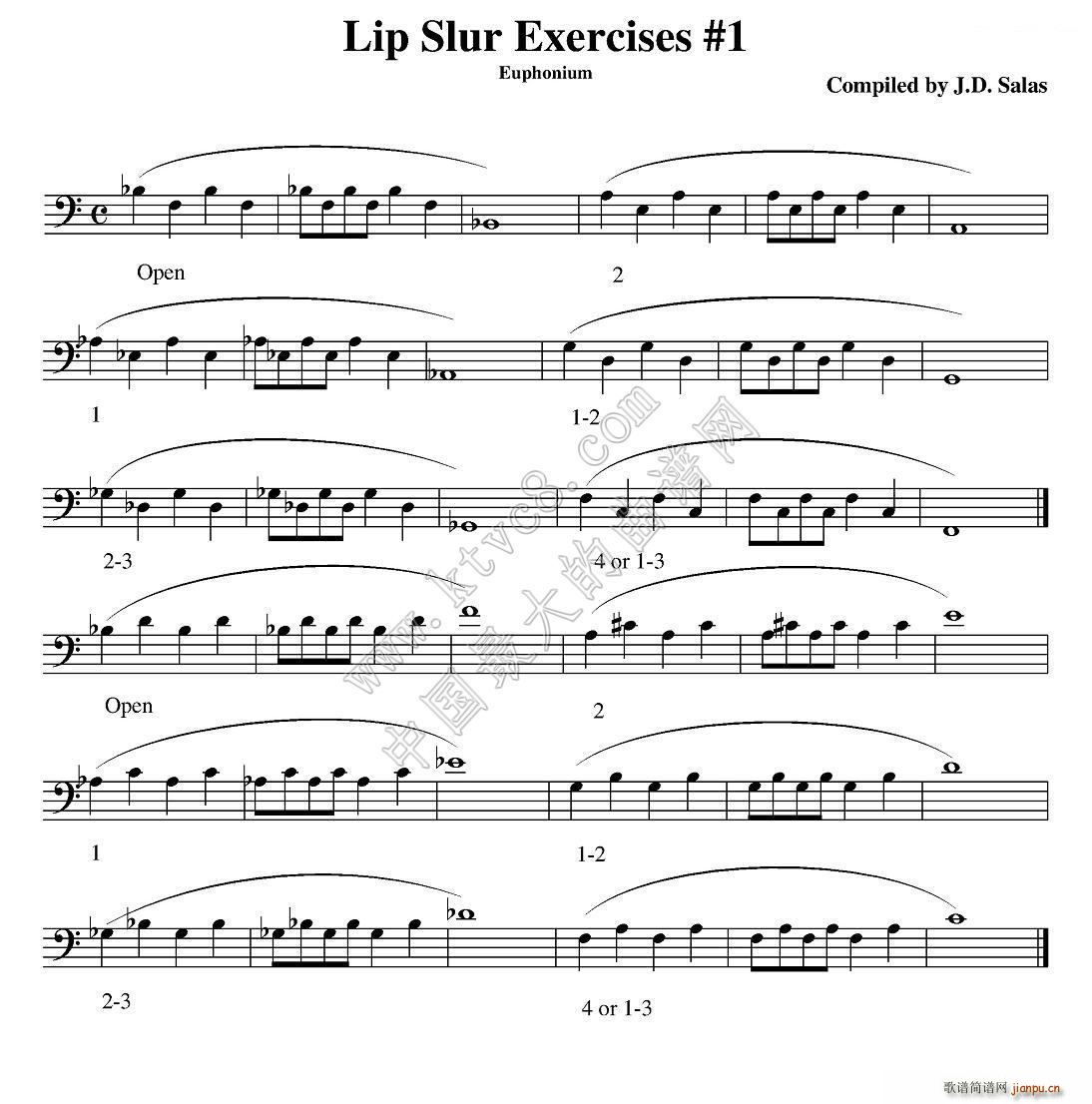 Lip Slur Exercises Euphonium ϰ̲ѡ(ʮּ)1