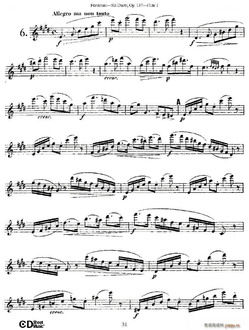 Six Duets Op 137 ֮  Ʒ 137 ͭ()1