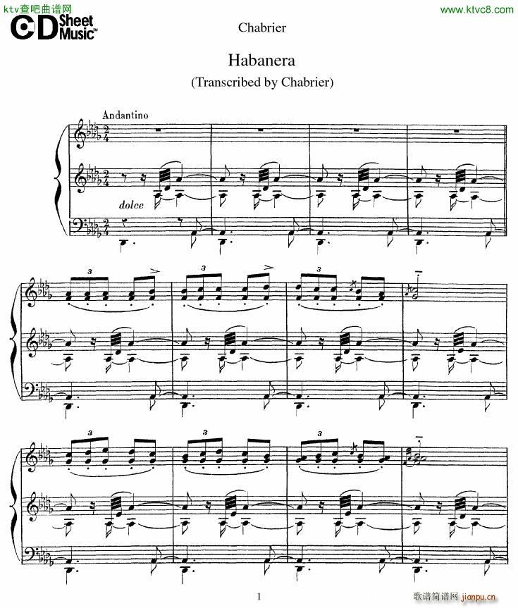 Chabrier Habanera()1