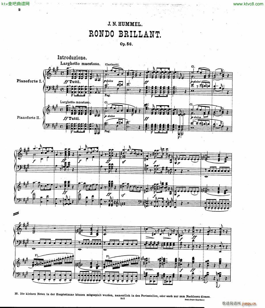 Hummel op 56 Rondo brillant pno orch()1