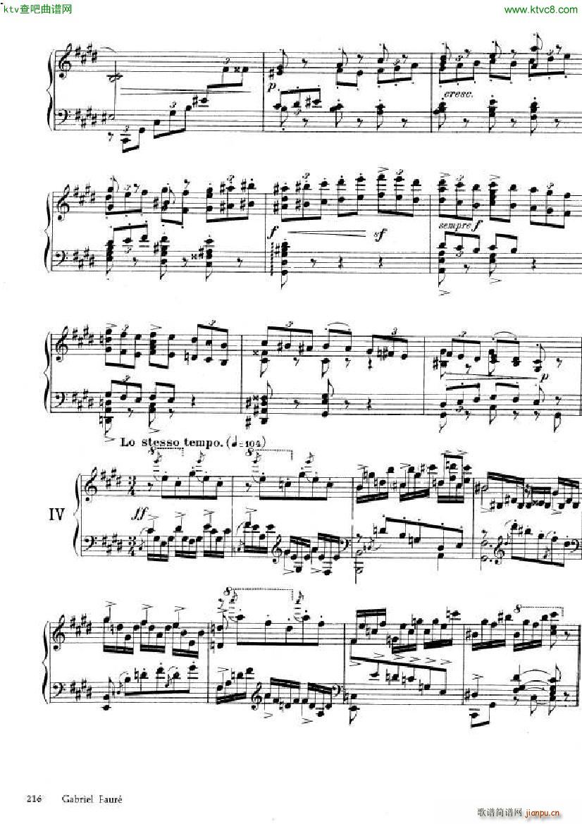 Faur Theme et variations opus 73()6