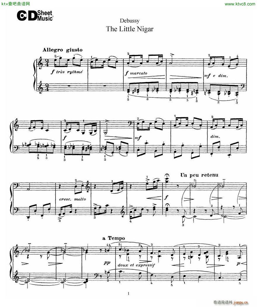 Debussy The Little Nigar()1