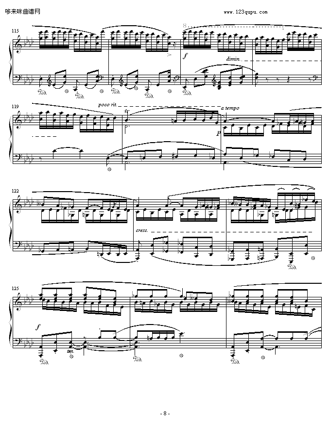 肖邦f小调第4叙事曲-肖邦(钢琴谱)8