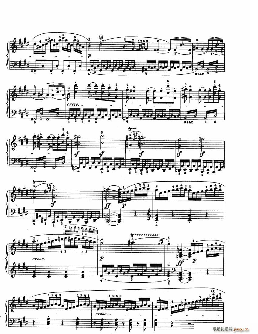 Beethoven op 27 no 2 Piano Sonata Moonlight()6