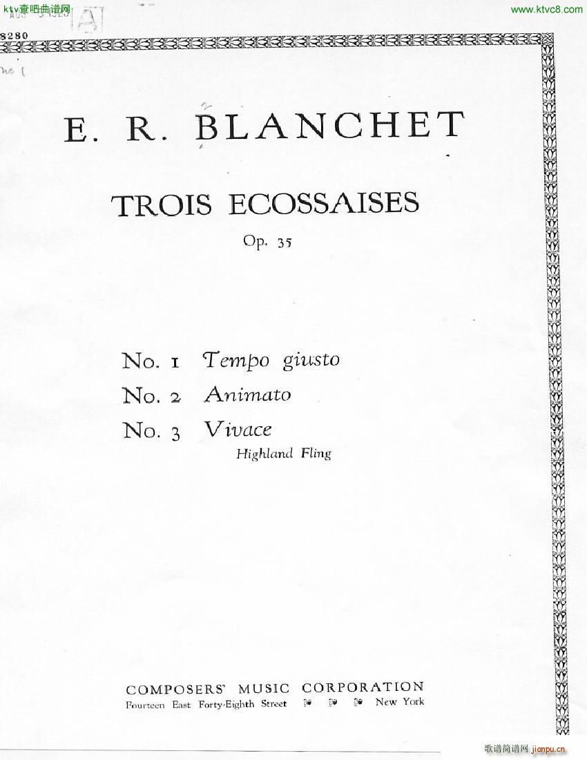 Blanchet Op 35 Trois Ecossaises()1