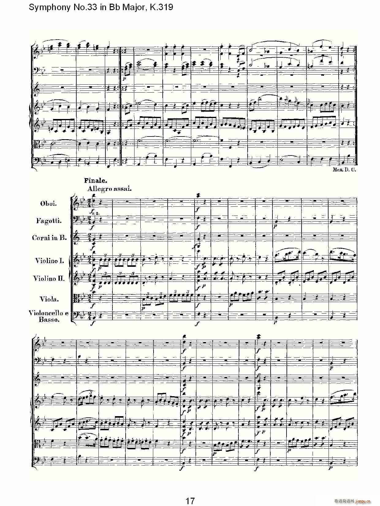 Symphony No.33 in Bb Major, K.319(ʮּ)15