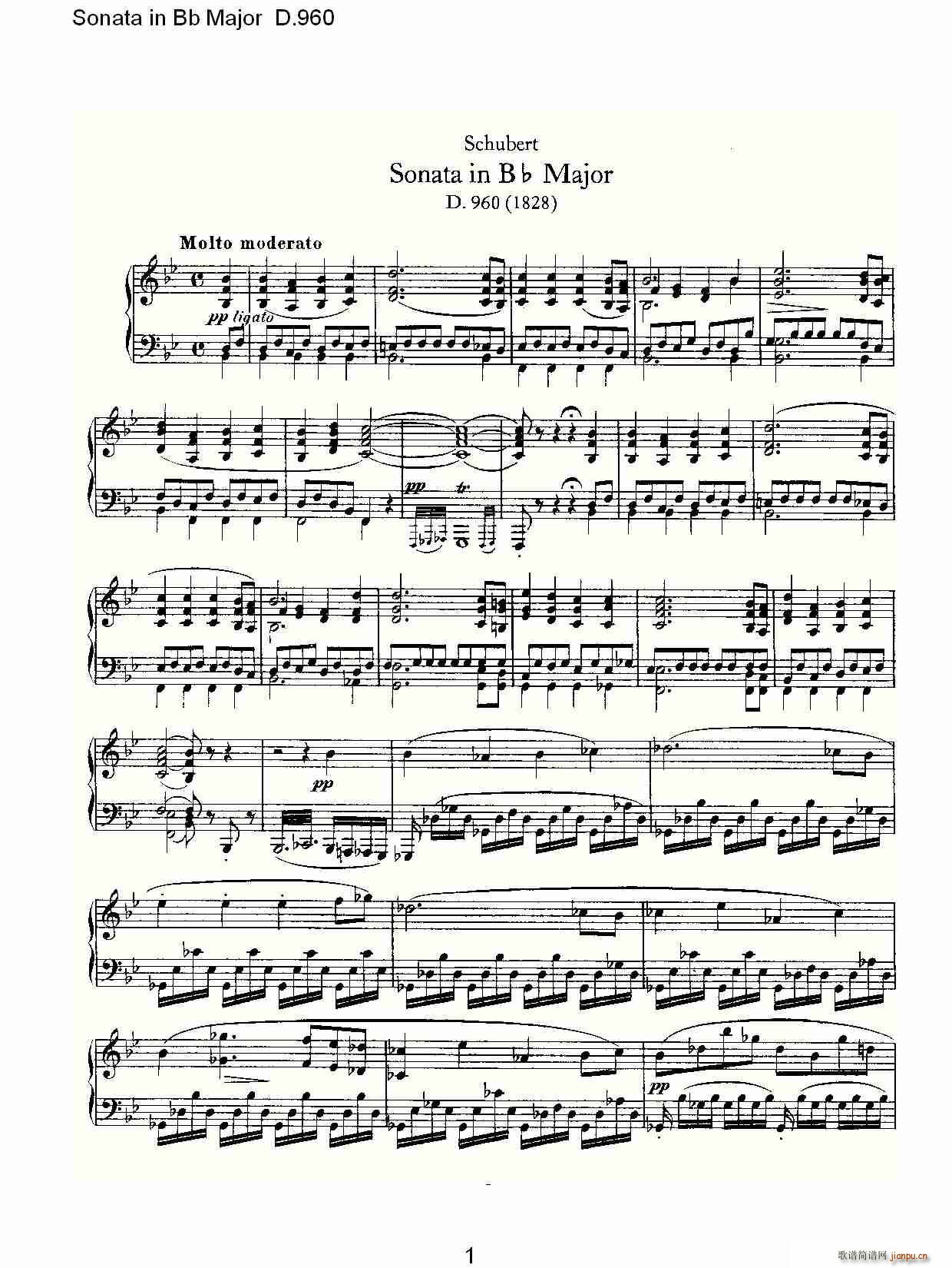 Sonata in Bb Major D.960(ʮּ)1