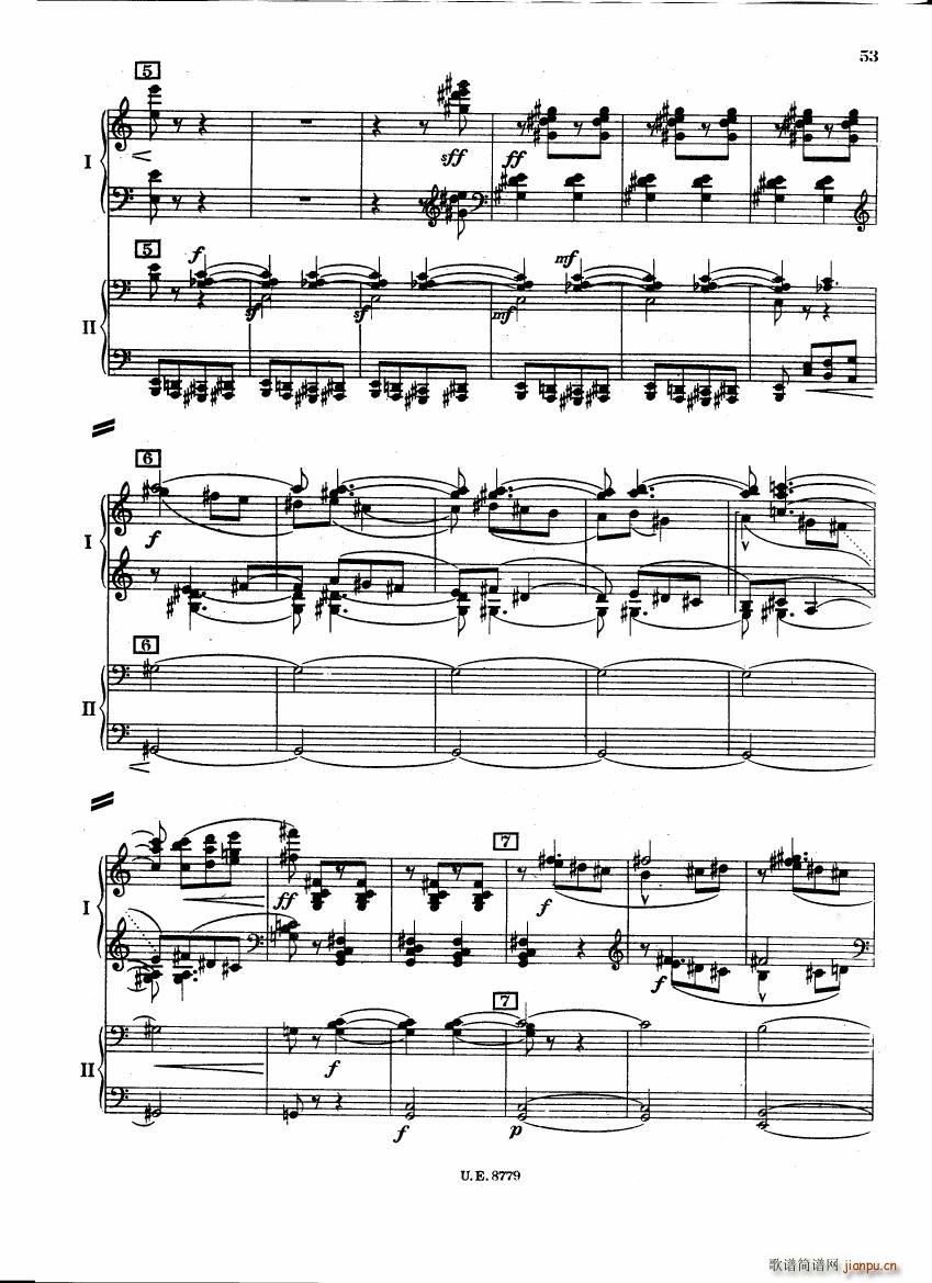 Bartok SZ 83 Piano Concerto 1 2p reduct ()10
