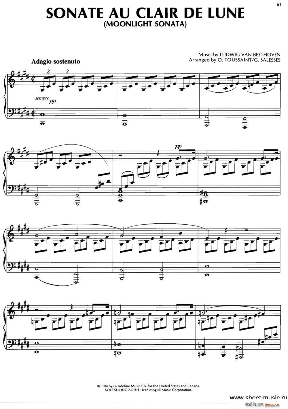 sonate au clair de lune(moonlight sonata)