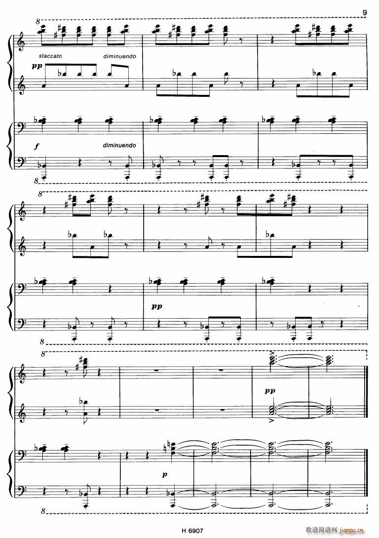 Barton Sonatina for 4 hands()9