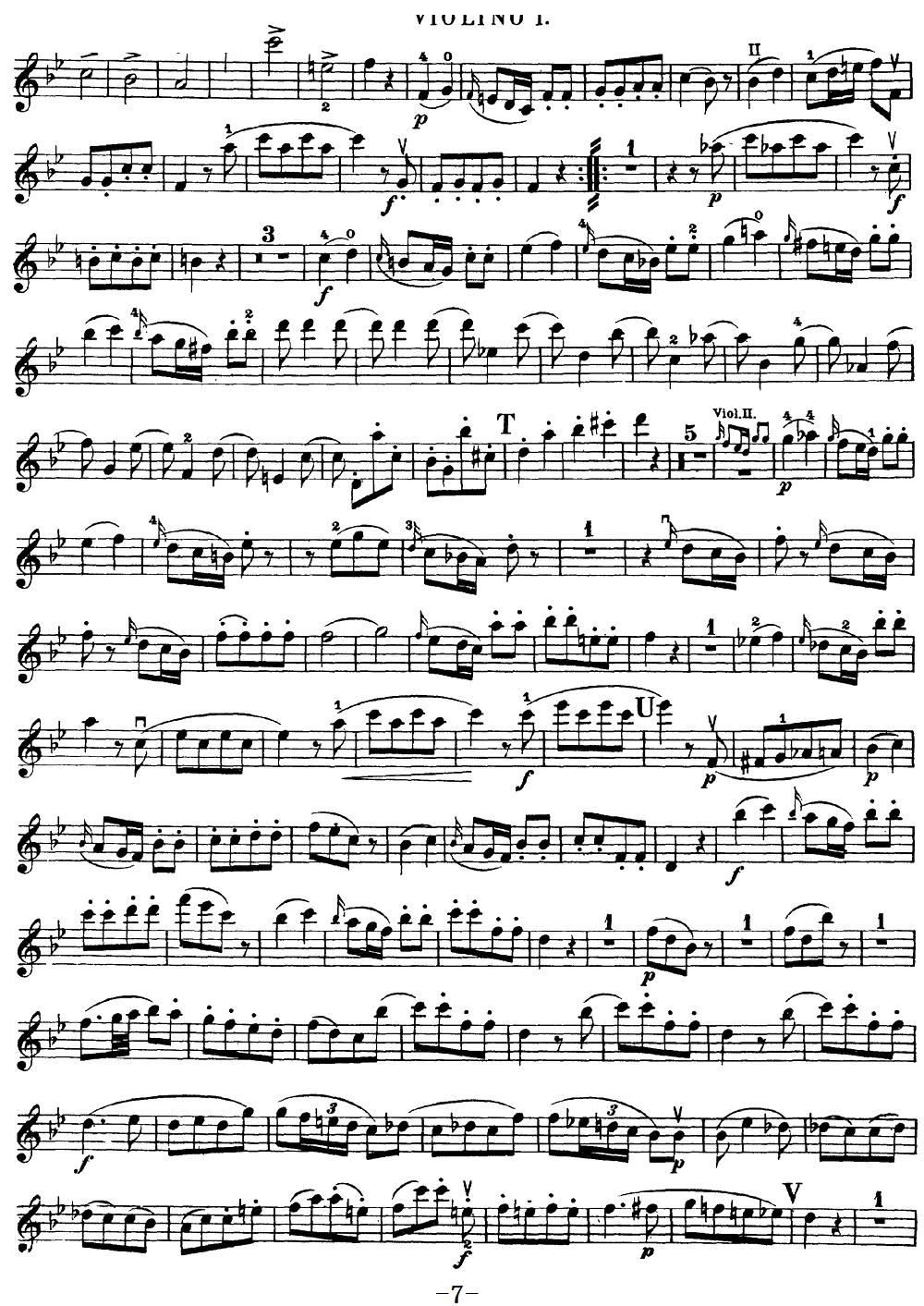 Mozart Quartet No 17 in Bb Major K 458 Violin 1(ʮּ)7