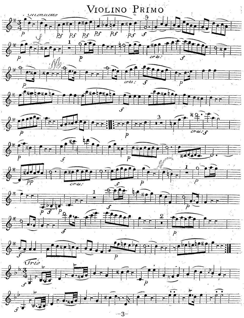 Mozart Quartet No 14 in G Major K 387 Violin 1(ʮּ)3