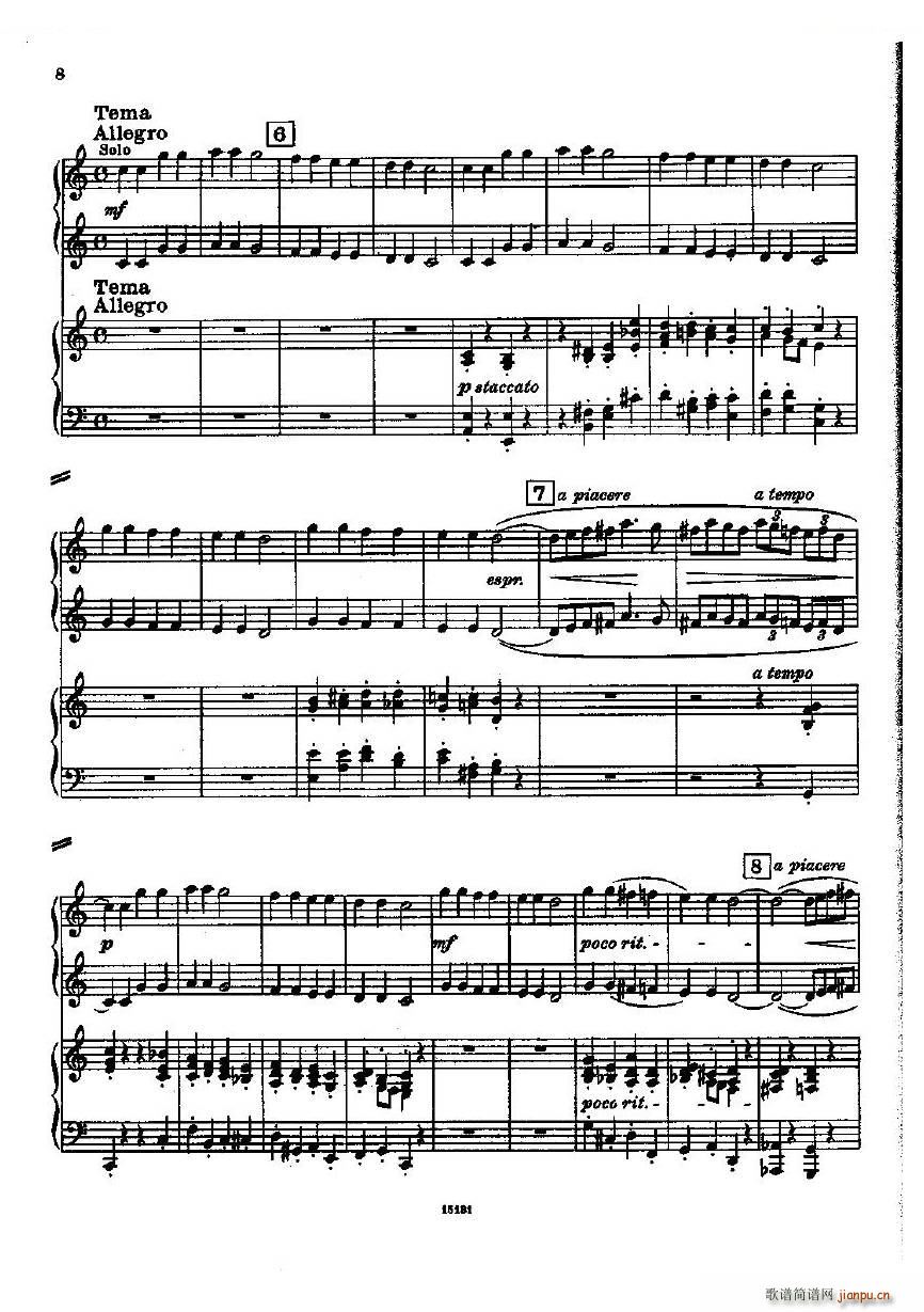Dohnanyi Variations Nursery Rhyme Op25 һ()8