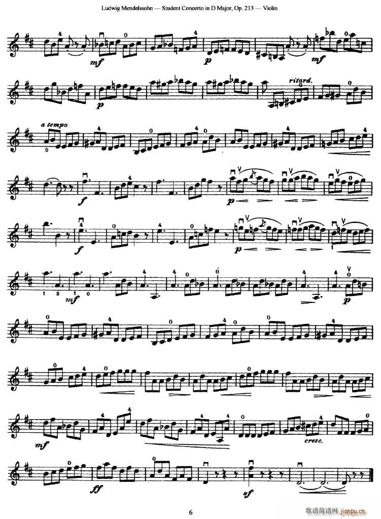Student Concerto in D Major(ʮּ)6