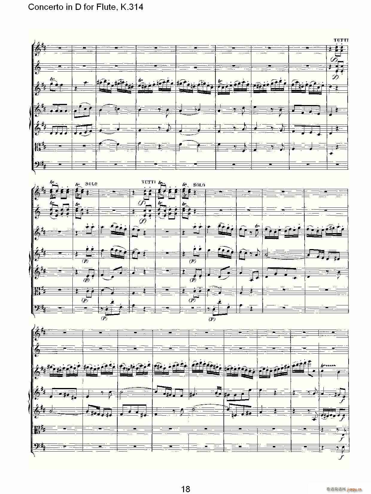 Concerto in D for Flute, K.314()18