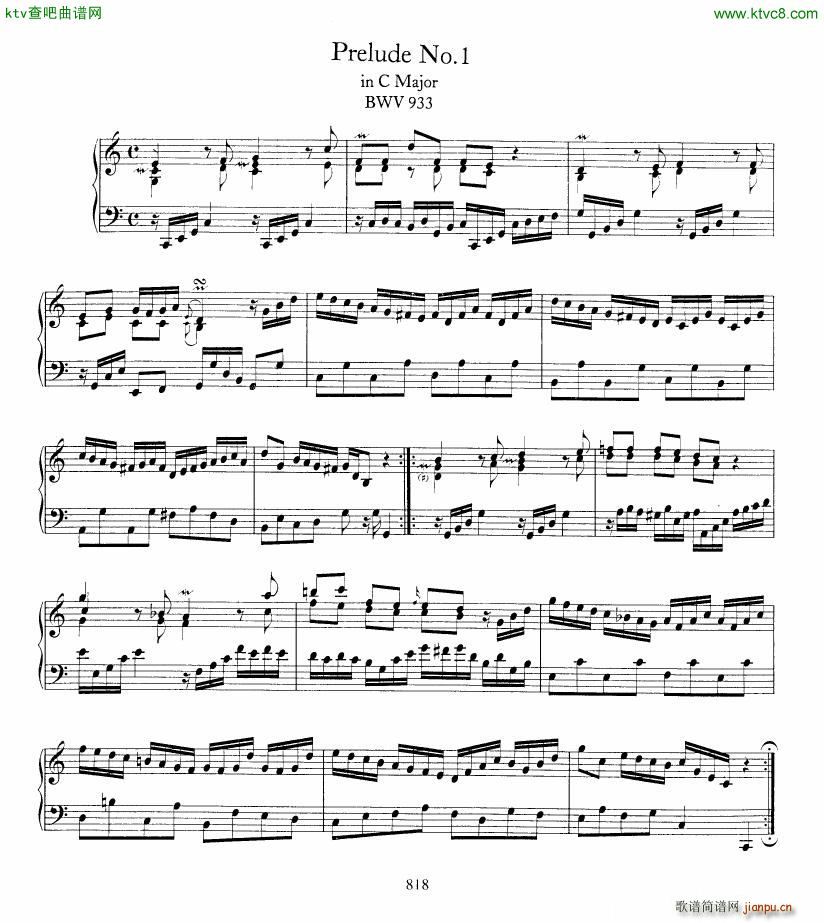 Bach JS BWV 933 938 6 Preludes()1