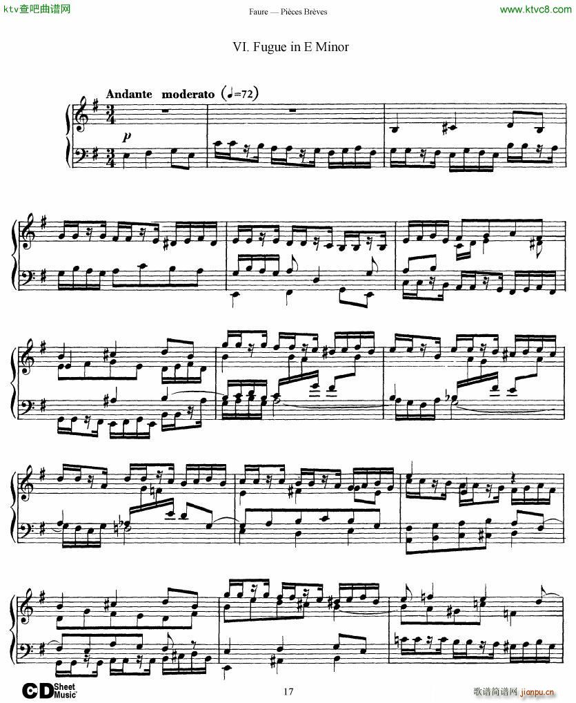 Faure 8 Pieces Breves Op 84()17