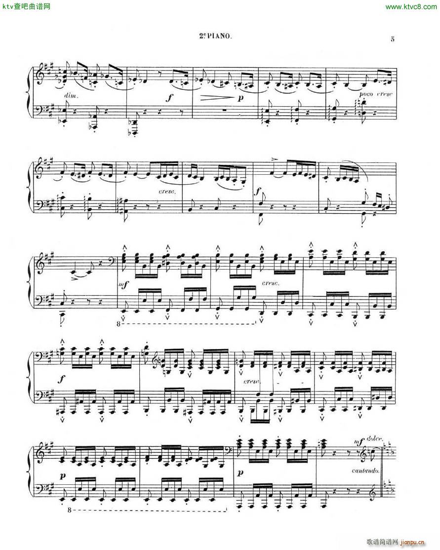 Chaminade Cecil La Sevillane for 2 pianos 4 hands()14