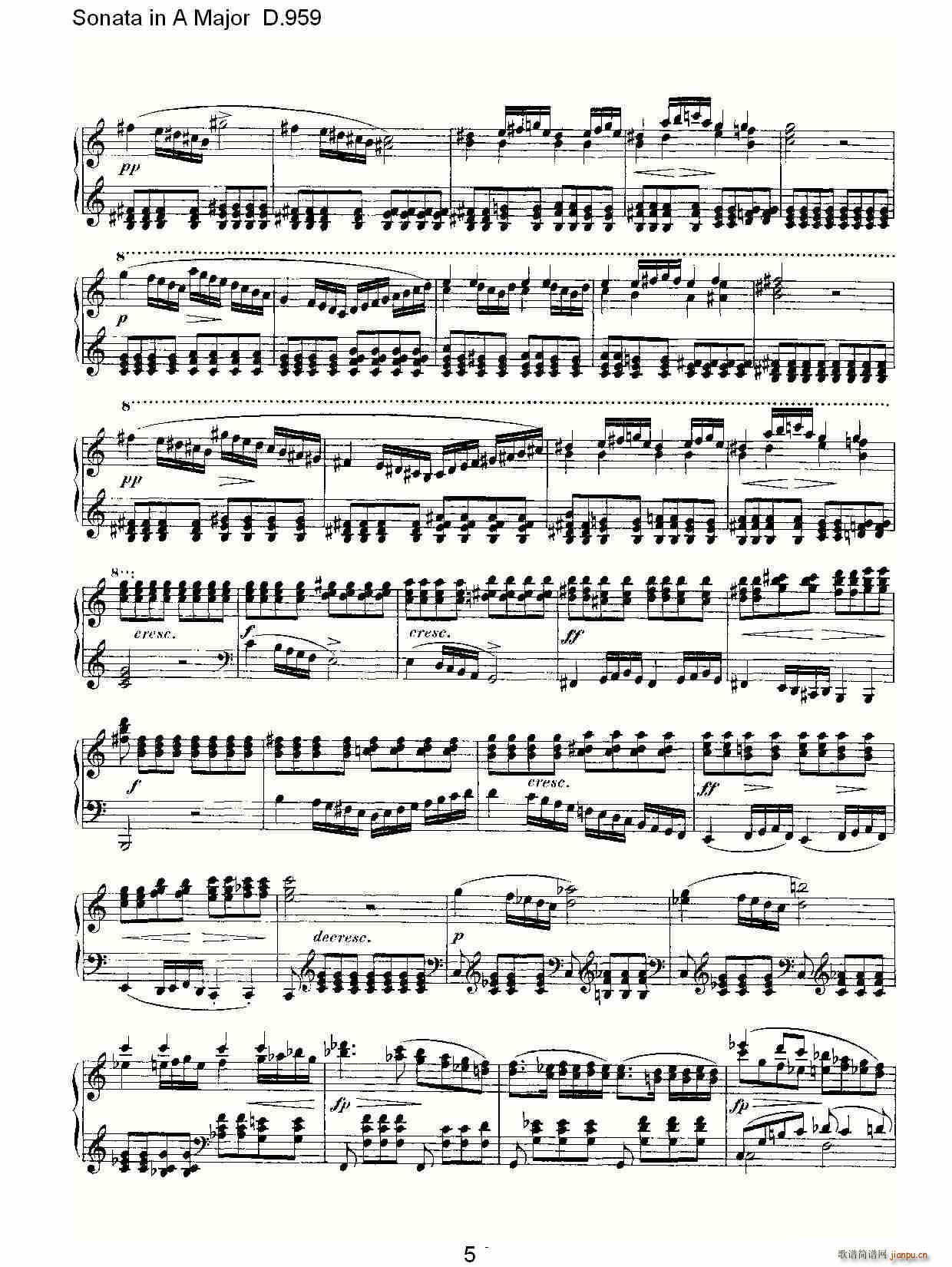 Sonata in A Major D.959(ʮּ)5