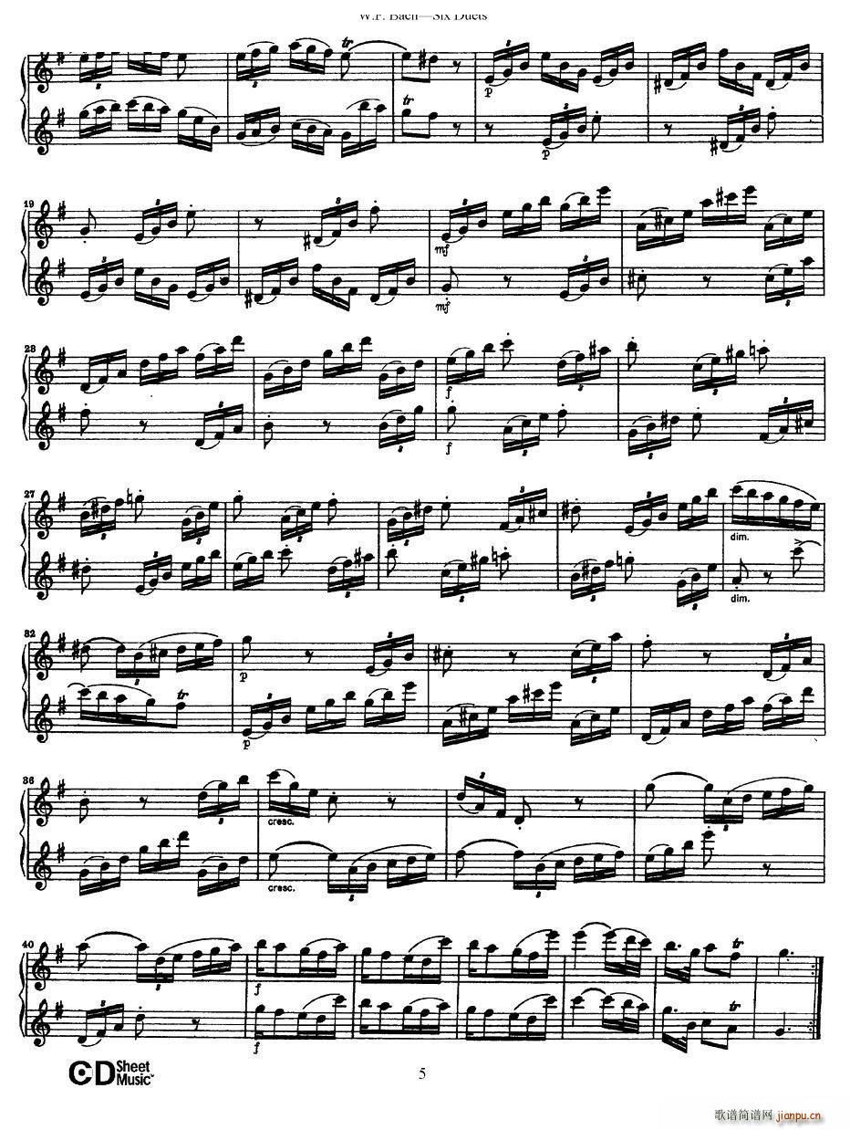 Six Duets 6׶ 1()5