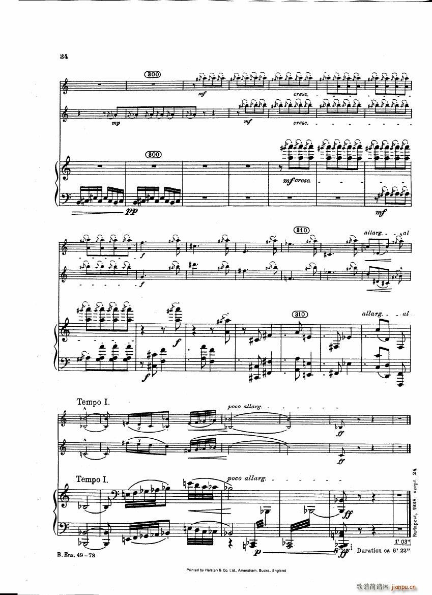 Bartok SZ 111 Contrasts pianoscore()35