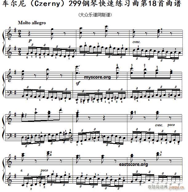  ٿϰ Czerny 299 18 ϰʾ()1