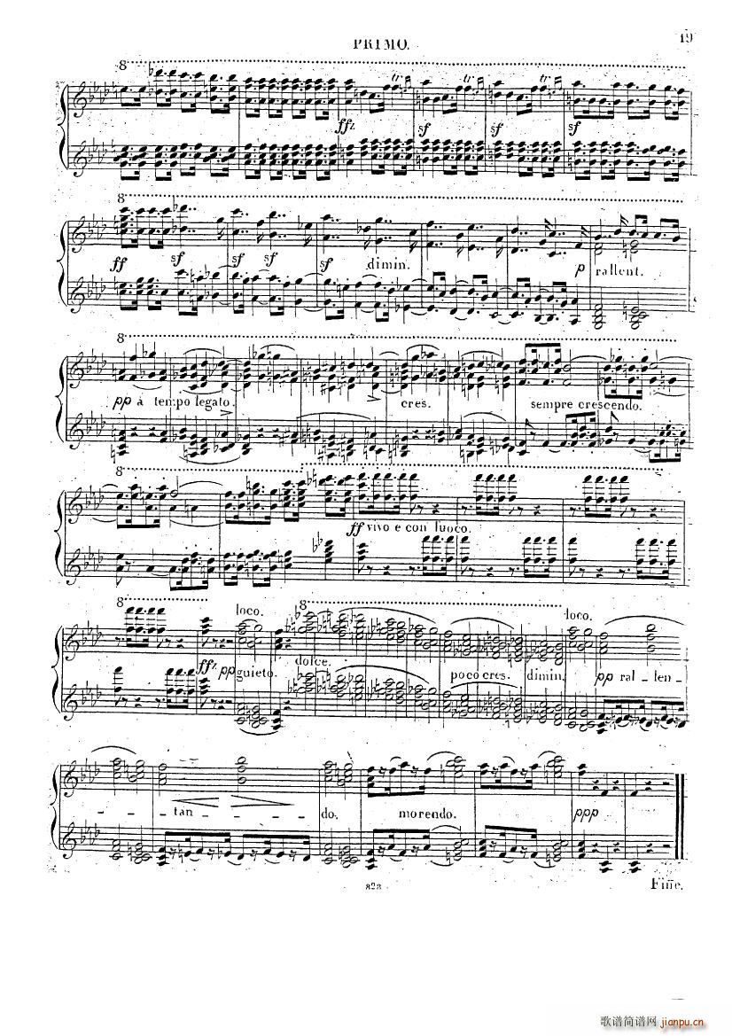 Czerny op 226 Fantasie f Moll 4H()8