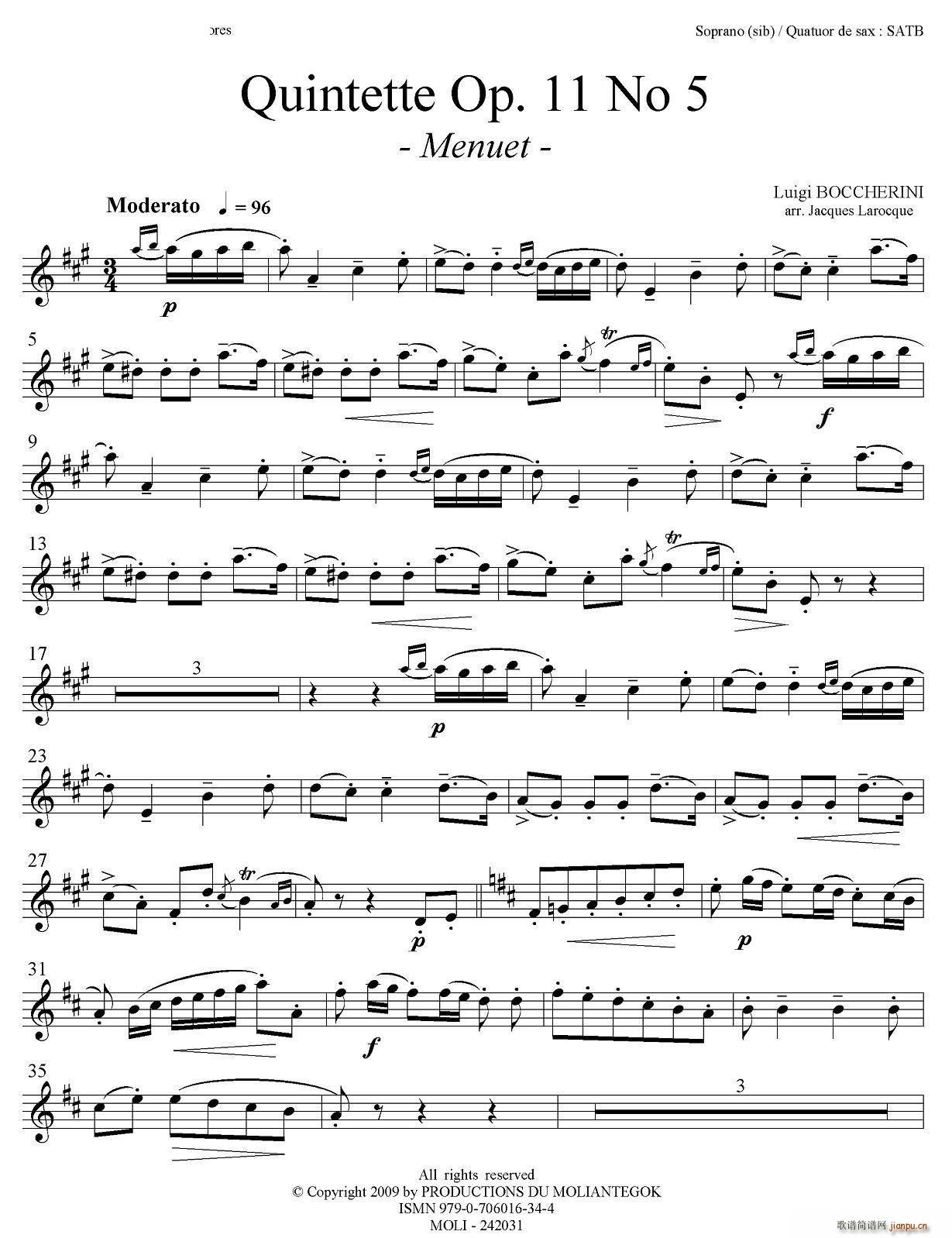 Quintette Op 11 No 5 ()5