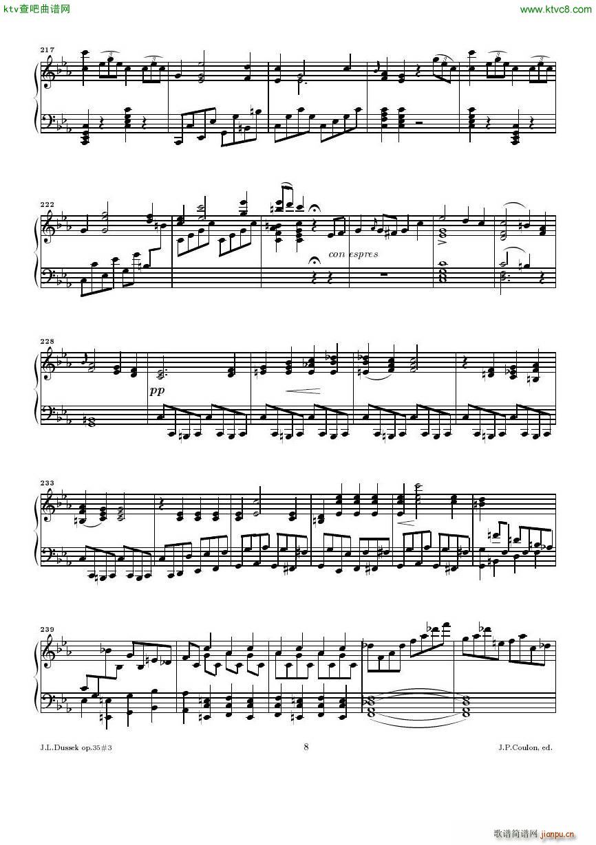 Dussek Sonate No13 op35 No3()8