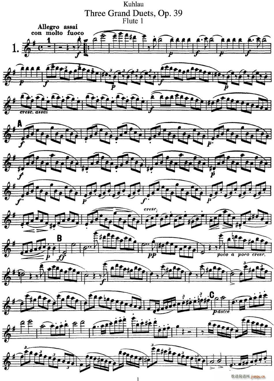 ͳѶϰOp 39 Flute 1 No 1()1