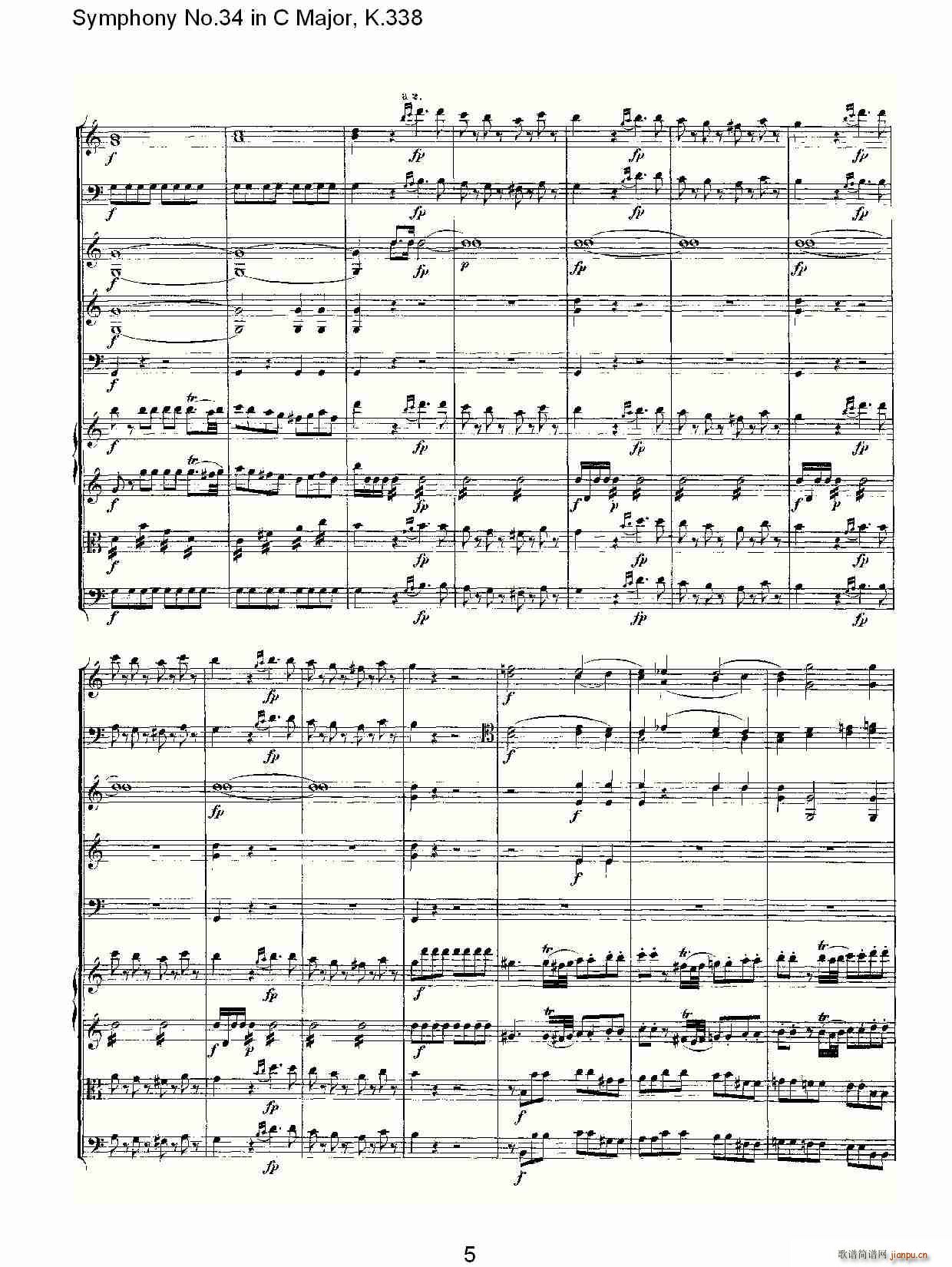 Symphony No.34 in C Major, K.338(ʮּ)5