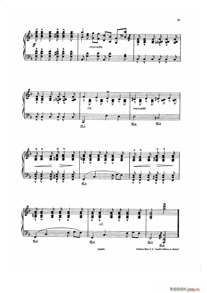 Albeniz op 65 Etudes no 1 7()41