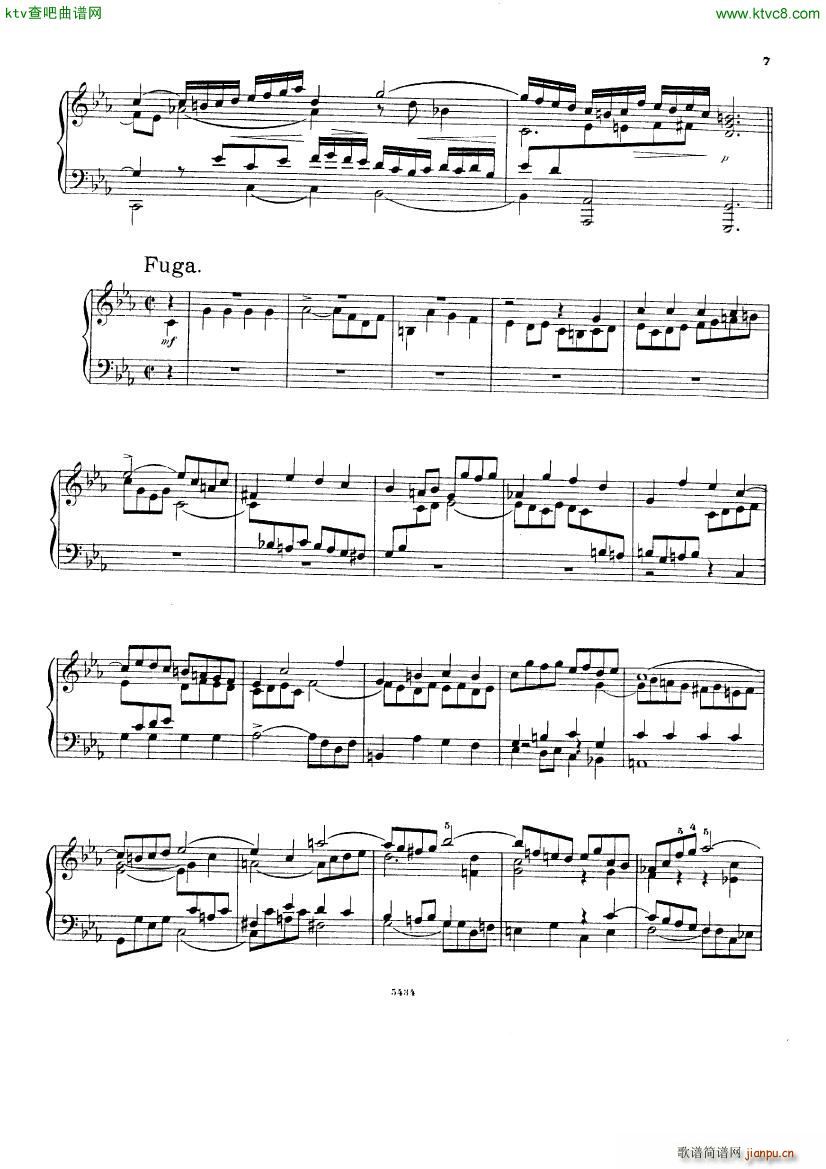 Bach D Albert Prelude and fugue in c minor()6