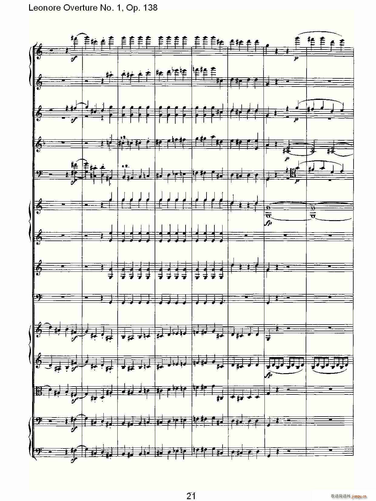 Leonore Overture No. 1, Op. 138(ʮּ)21