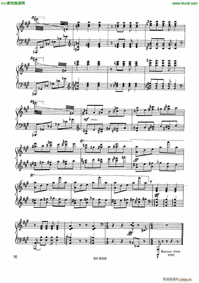Ginastera Tres Piezas 3 Criolla()7