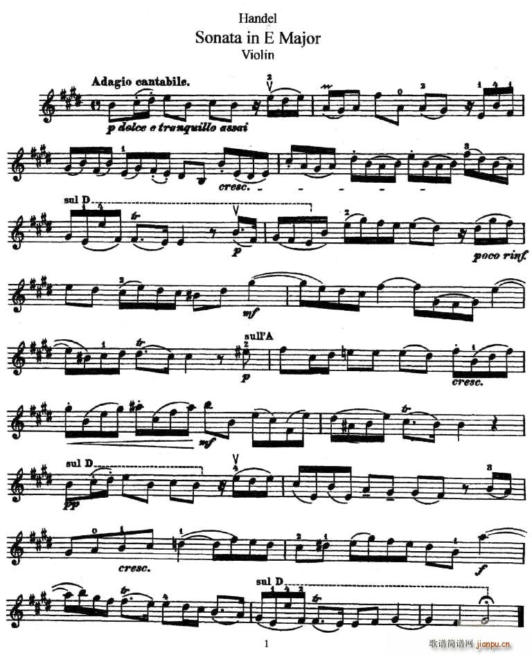 Sonata in E Major(ʮּ)1